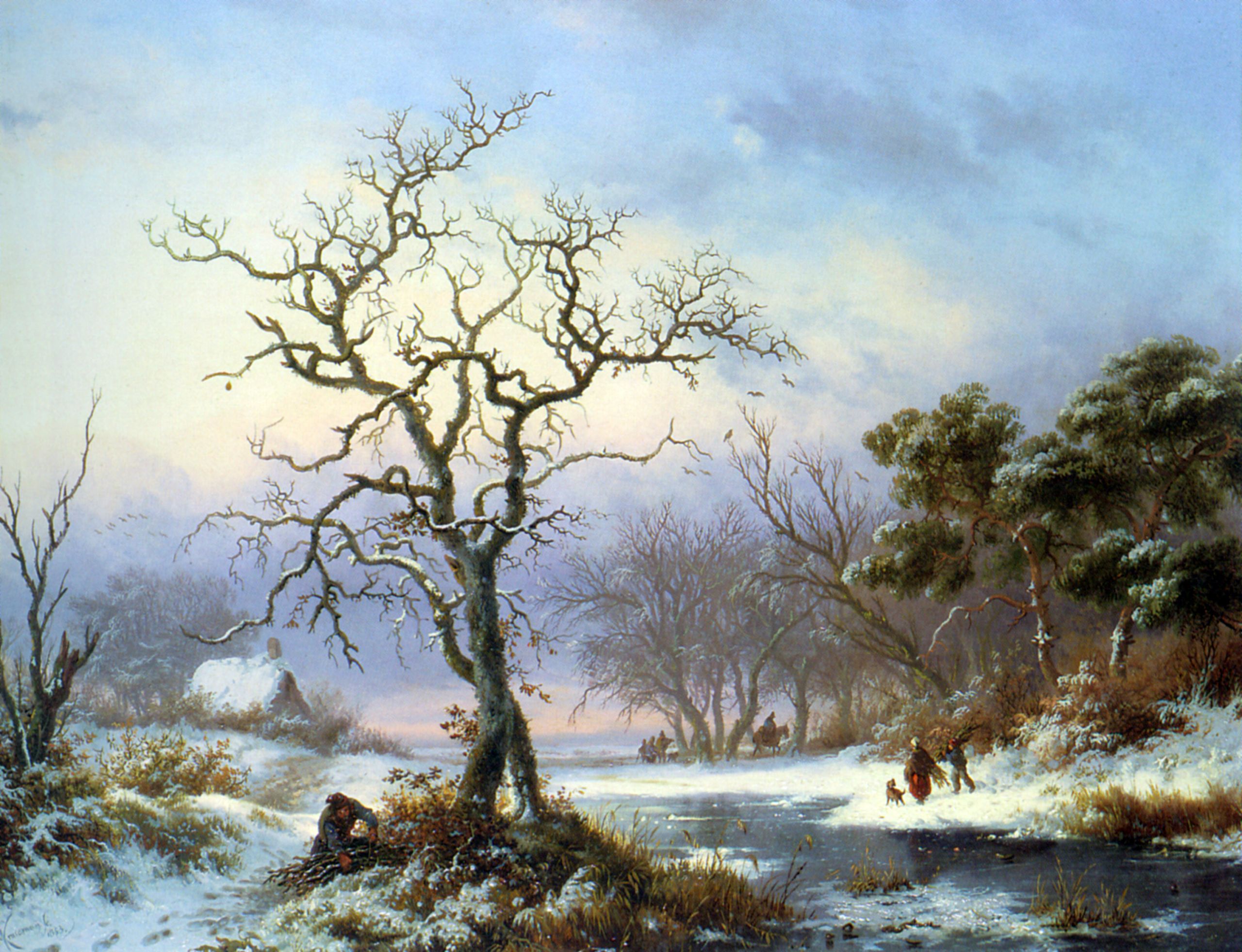 Winter Landscape Painting
 1000 images about FREDERIK MARINUS KRUSEMAN on Pinterest