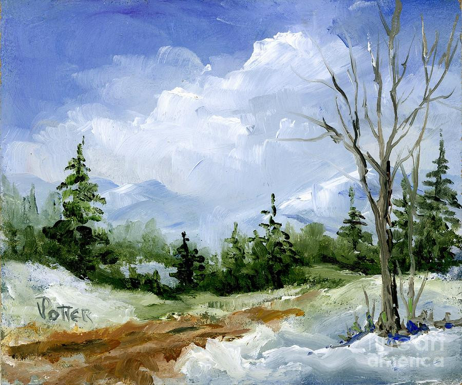 Winter Landscape Painting
 Winter Landscape Painting by Virginia Potter