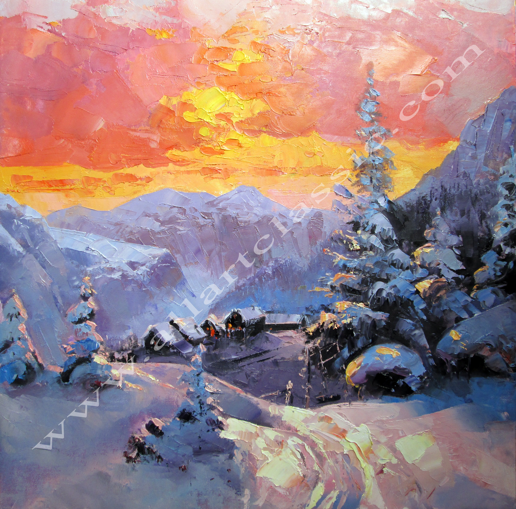 Winter Landscape Painting
 Contemporary Art Paintings