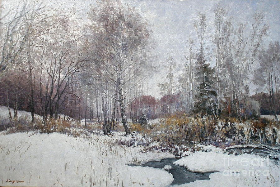 Winter Landscape Painting
 Winter Landscape Painting by Andrey Soldatenko