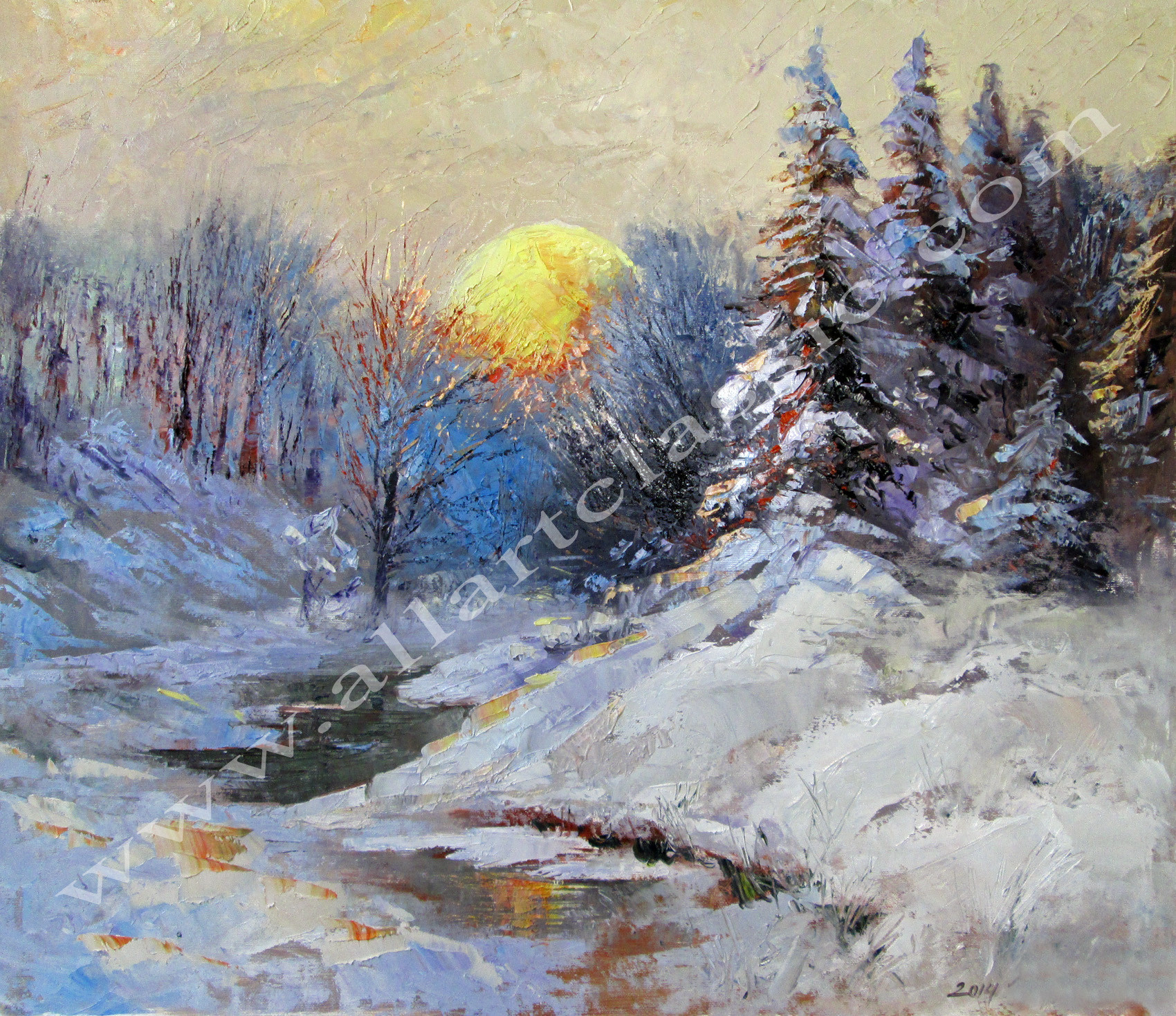 Winter Landscape Painting
 Contemporary Art Paintings
