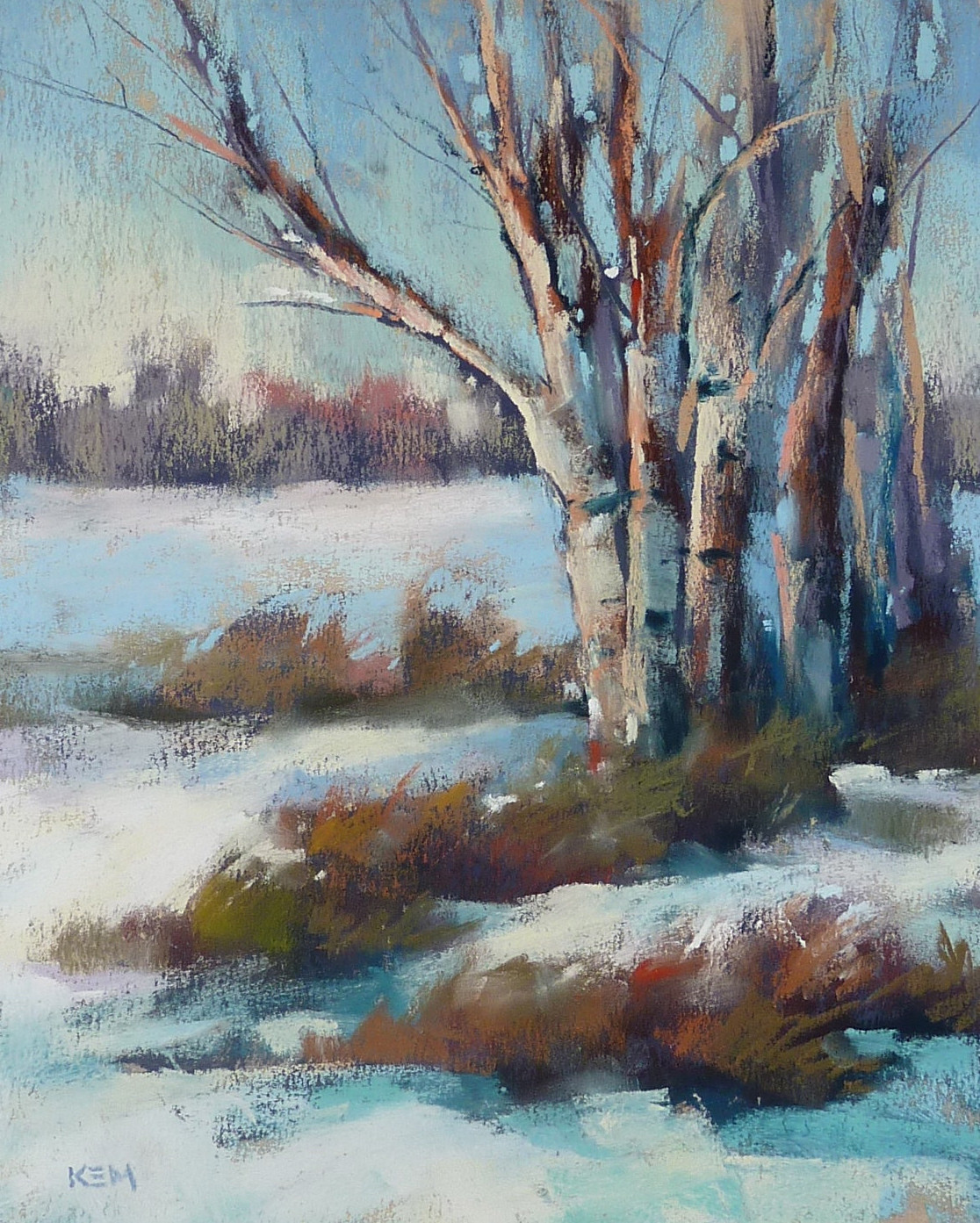 Winter Landscape Painting
 Painting My World Pastel Demo Winter Landscape with a