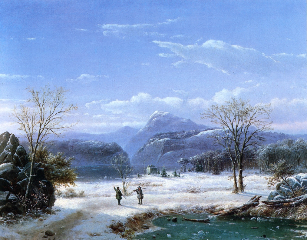 Winter Landscape Paintings
 19th century American Paintings Paintings of Winter