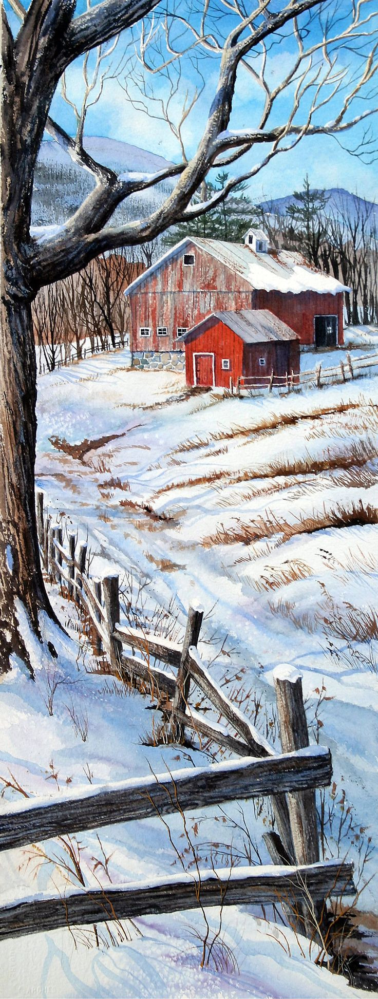 Winter Landscape Paintings
 Heart warming Winter Landscapes That Will Melt The Chill