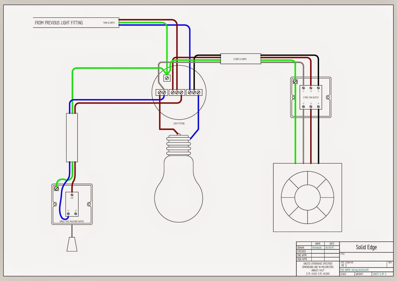 Wiring Bathroom Exhaust Fan
 Bathroom exhaust fan wiring With images