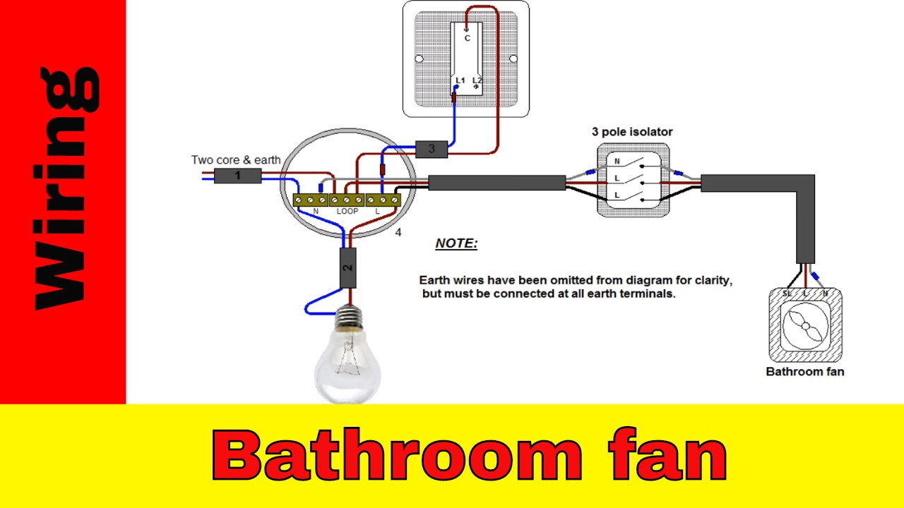 Wiring Bathroom Exhaust Fan
 How to wire bathroom fan UK