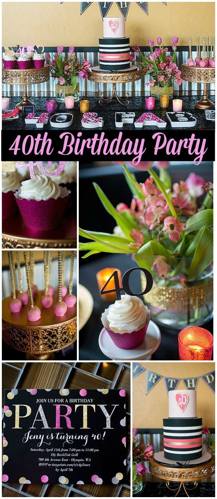 Women'S 40Th Birthday Gift Ideas
 Check out this glamorous 40th birthday party with stylish