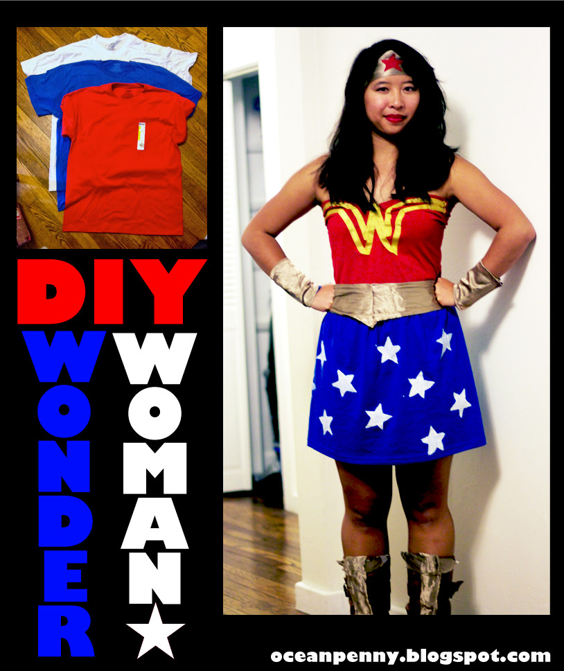 Wonder Woman Halloween Costume DIY
 DIY Wonder Woman Costume for