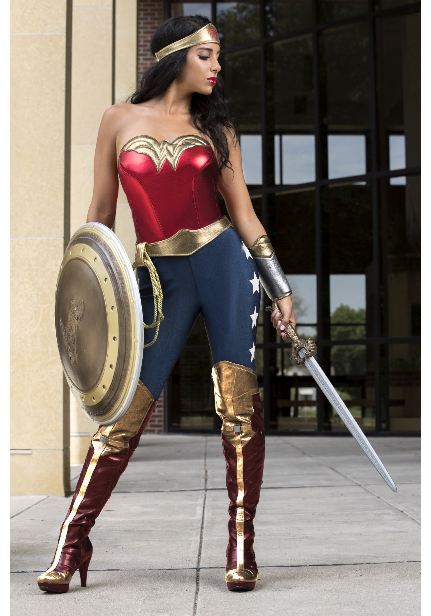 Wonder Woman Halloween Costume DIY
 DC ics Wonder Woman Adult Costume