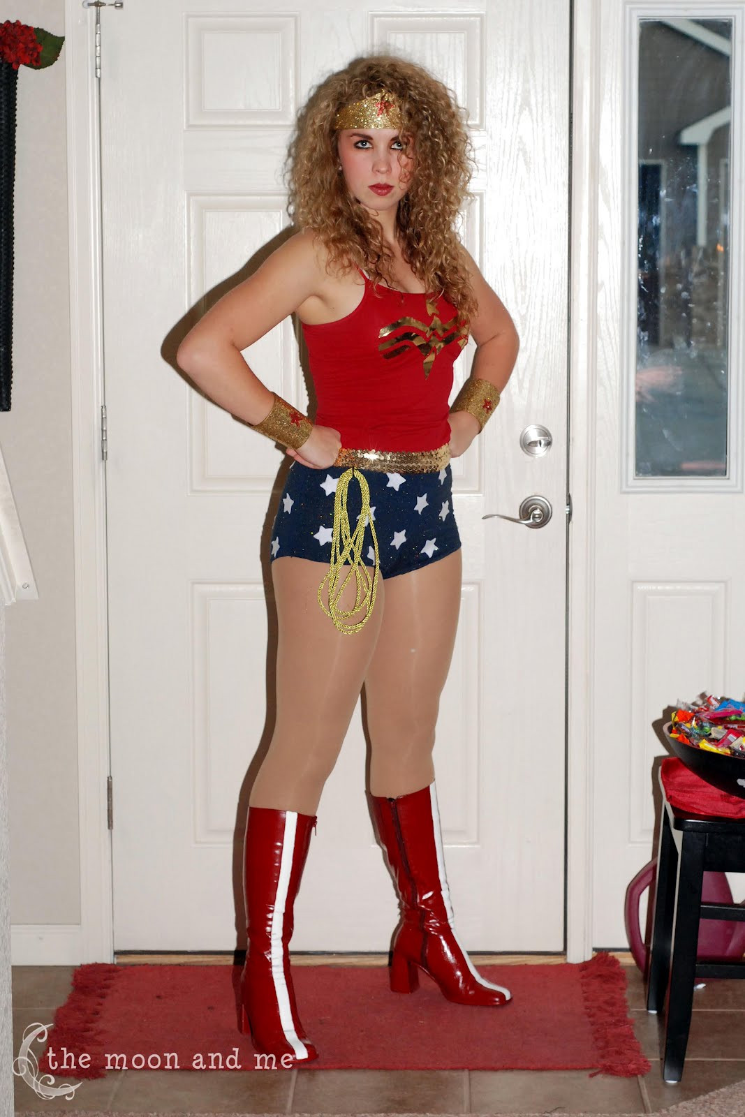 Wonder Woman Halloween Costume DIY
 The Moon and Me DIY Wonder Woman Costume