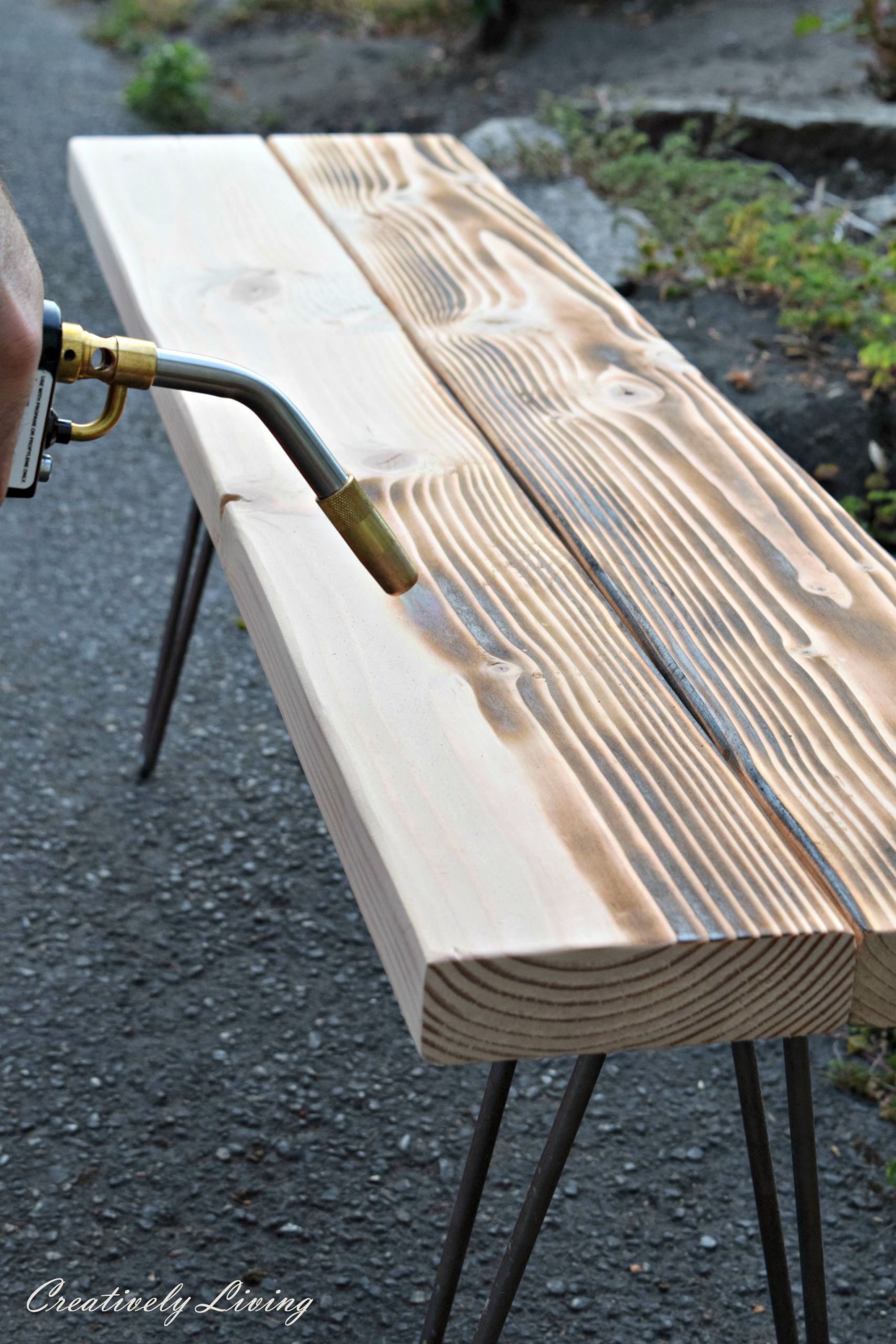 Wood Benches DIY
 DIY Hairpin Leg Wooden Bench Creatively Living Blog