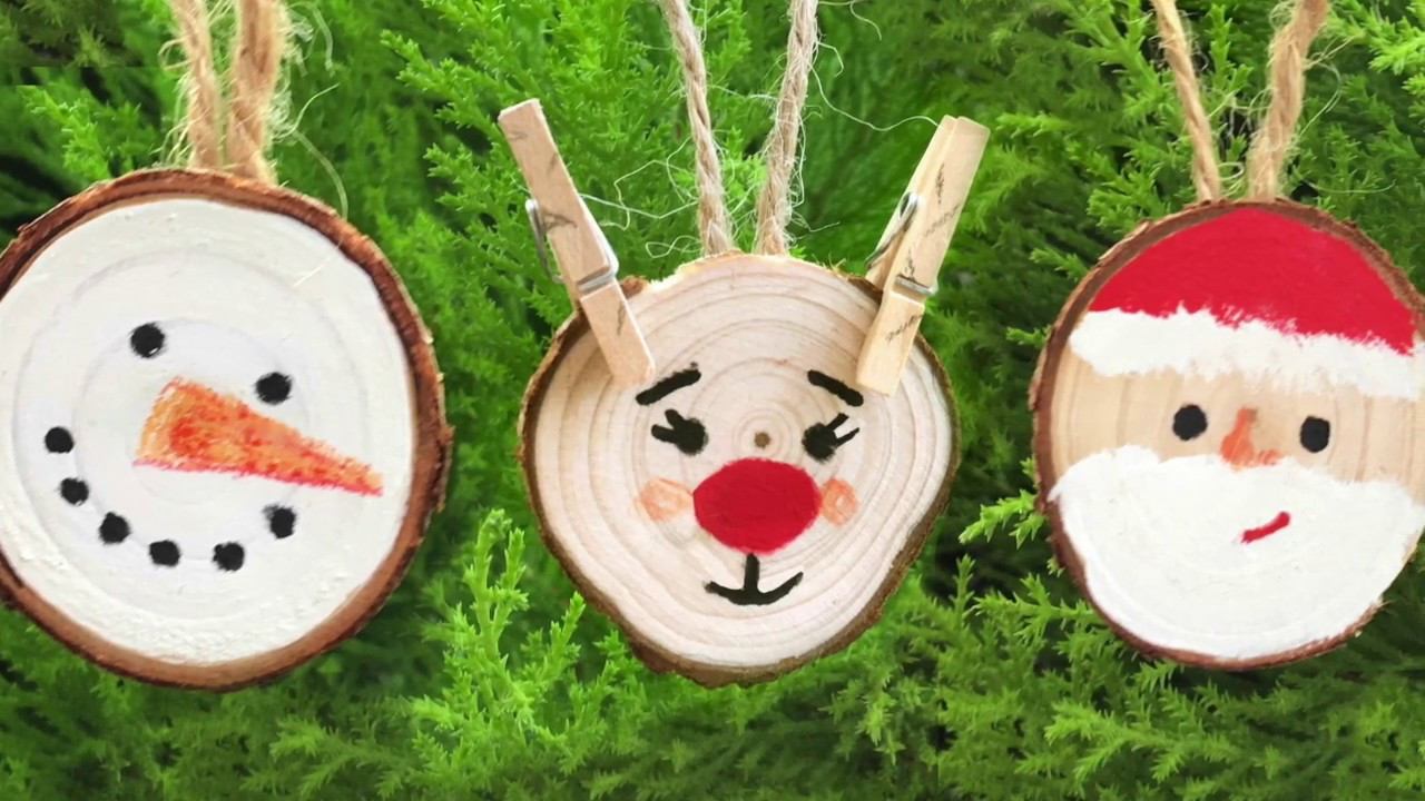 Wood Craft Ideas For Adults
 DIY Easy Wood Slice Ornaments for Christmas Craft Project