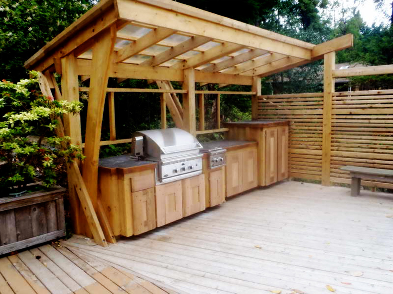 Wood Outdoor Kitchen
 Outdoor kitchen wood cabinets your best and easy outdoor