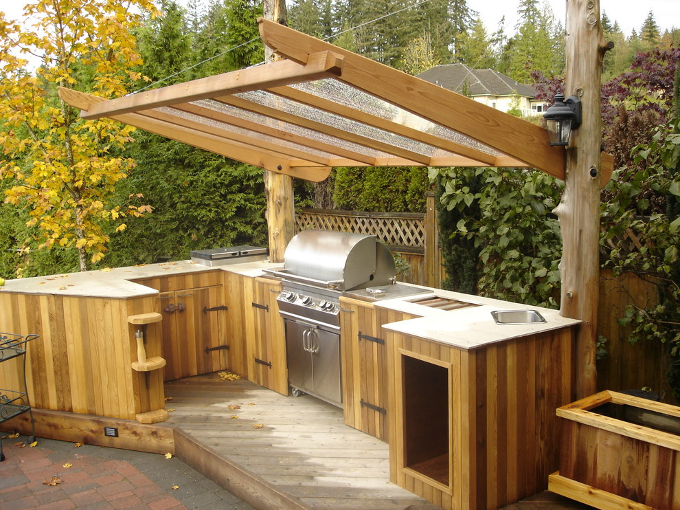 Wood Outdoor Kitchen
 95 Cool Outdoor Kitchen Designs DigsDigs