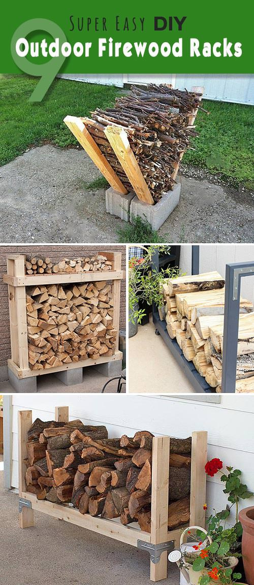 Wood Rack DIY
 9 Super Easy DIY Outdoor Firewood Racks
