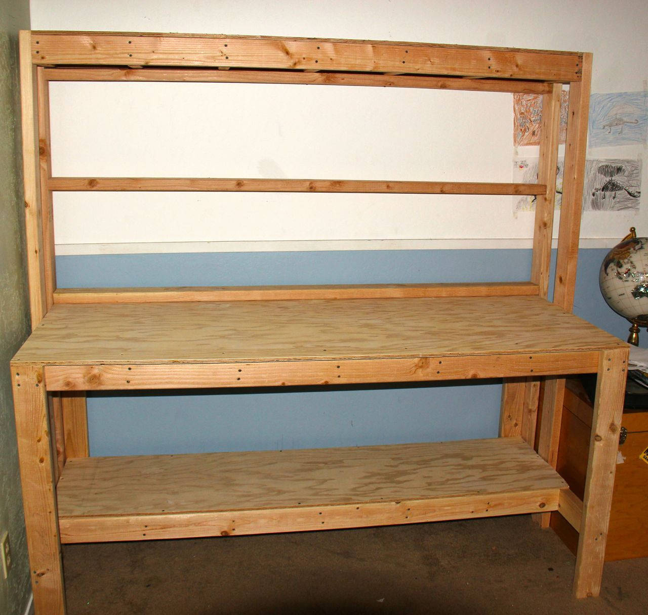 Wood Work Bench DIY
 Simple Wooden Workbench 11 Steps with