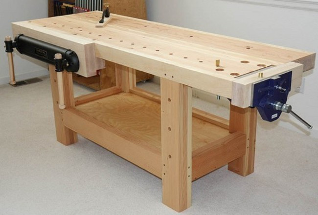 Wood Work Bench DIY
 Woodworking Workbench PDF Plans 8x10x12x14x16x18x20x22x24