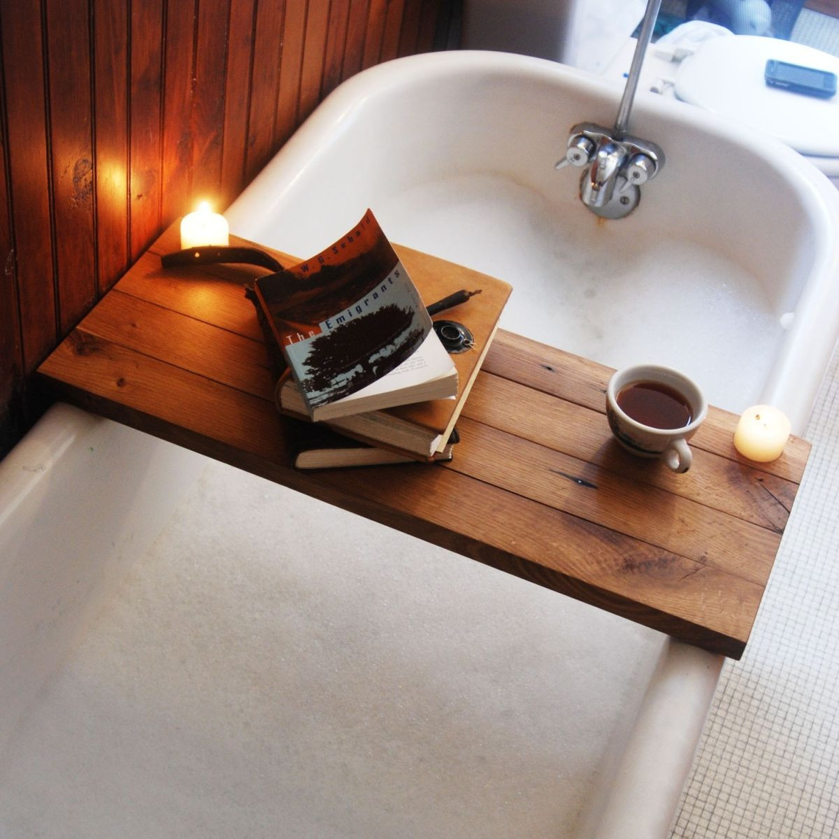 Wooden Bathtub DIY
 DIY Bathtub Tray Designs Fun To Make and Great To Use