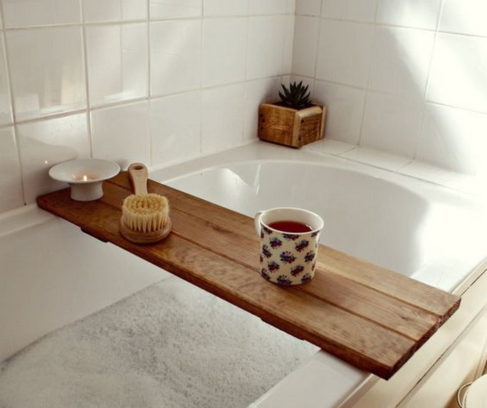 Wooden Bathtub DIY
 DIY Bathtub Caddy – Your Projects OBN