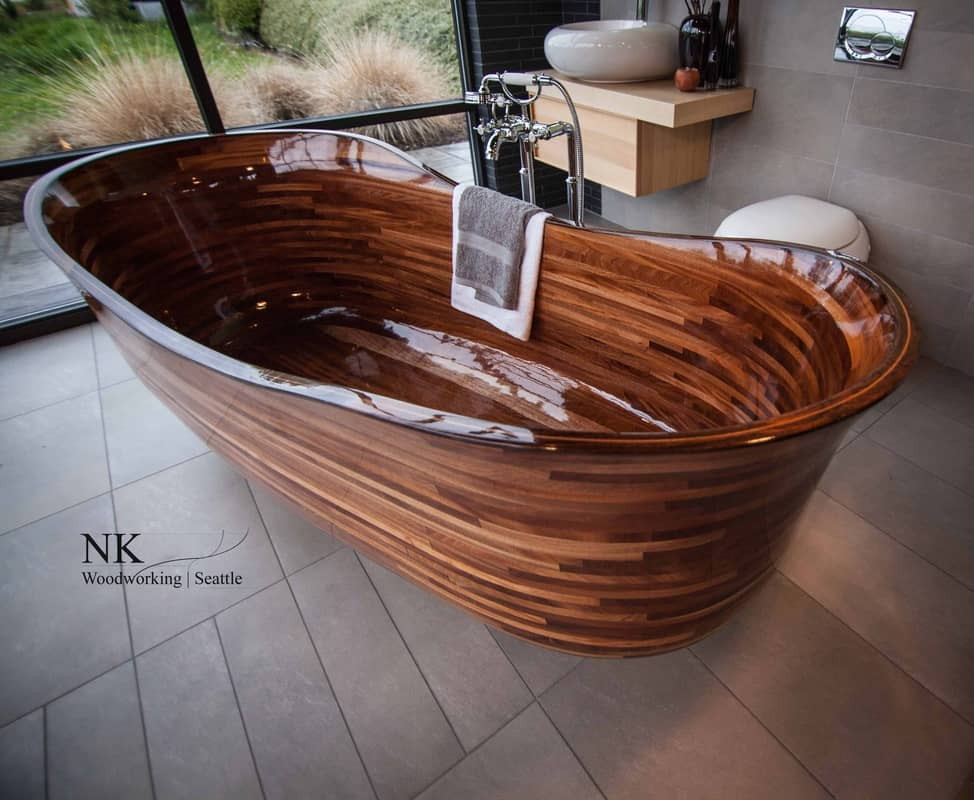 Wooden Bathtub DIY
 Wooden Bathtubs for Modern Interior Design and Luxury