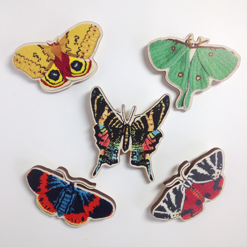 Wooden Brooches
 Automeris Io Moth – Wooden Brooch – Max s World