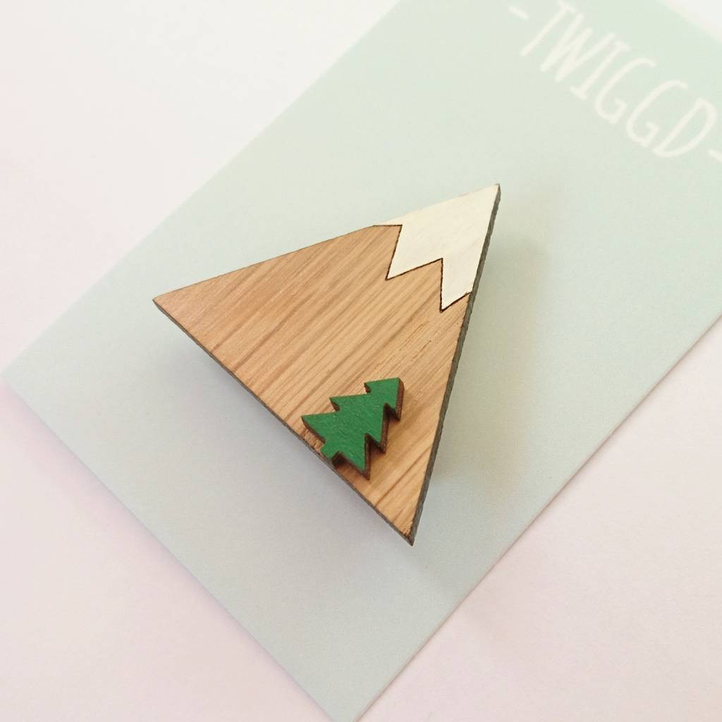 Wooden Brooches
 wooden mountain brooch by twiggd