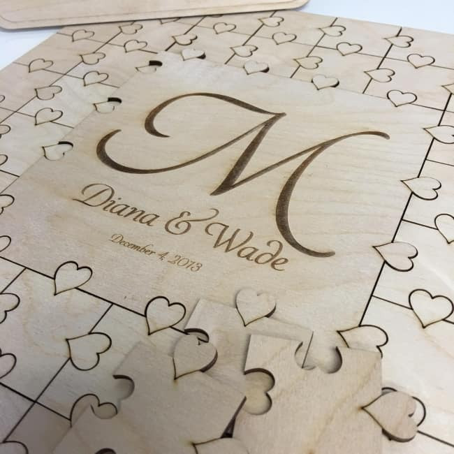 Wooden Puzzle Pieces Wedding Guest Book
 21 Wedding Guest Book Alternatives 10 is our favorite