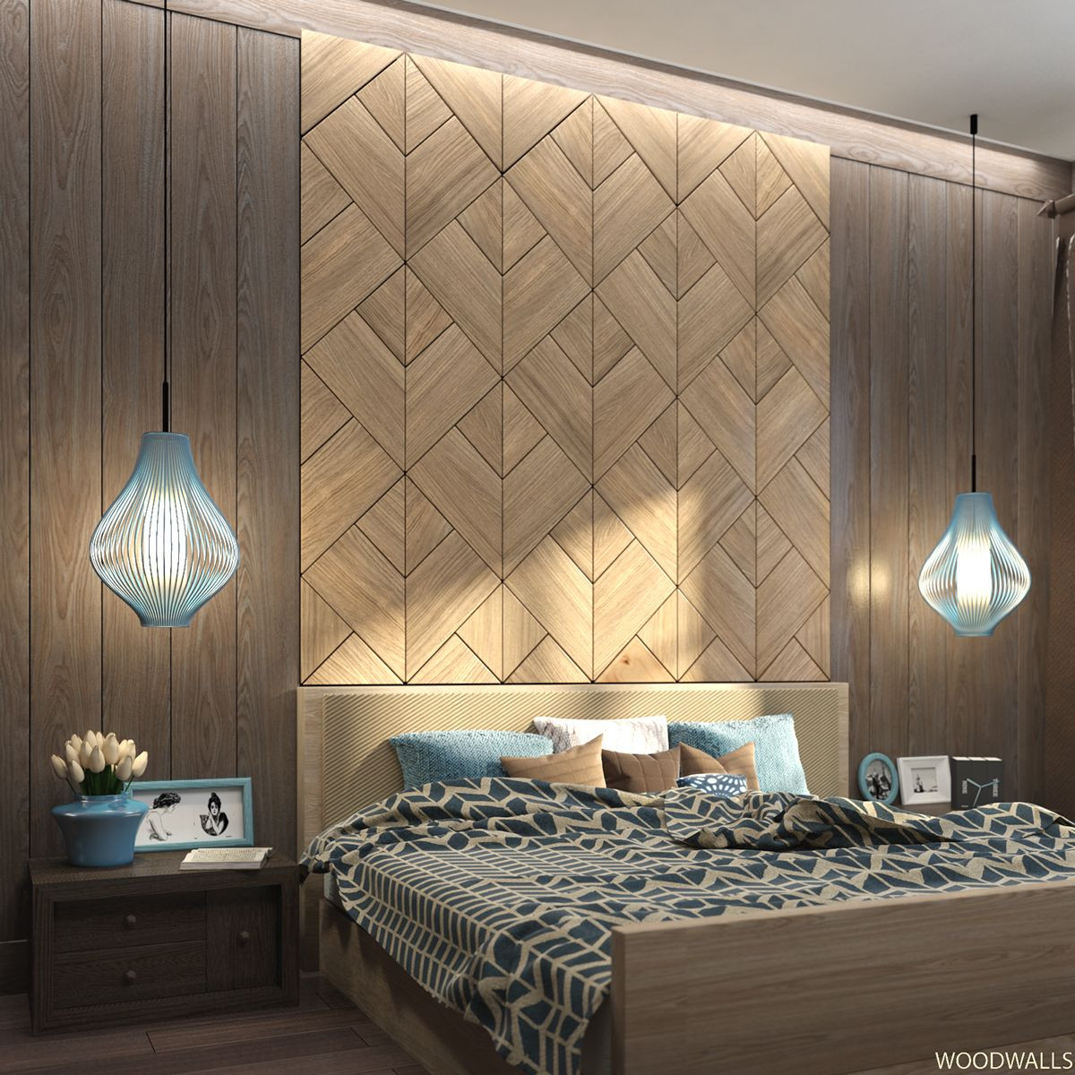 Wooden Wall Panels For Bedroom
 WOODWALL Tulip wood panels for bedrooms on Behance