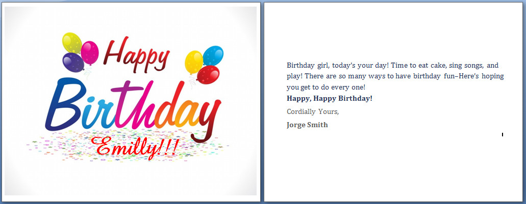 Word Birthday Card Template
 MS Word Happy Birthday Cards Word Templates