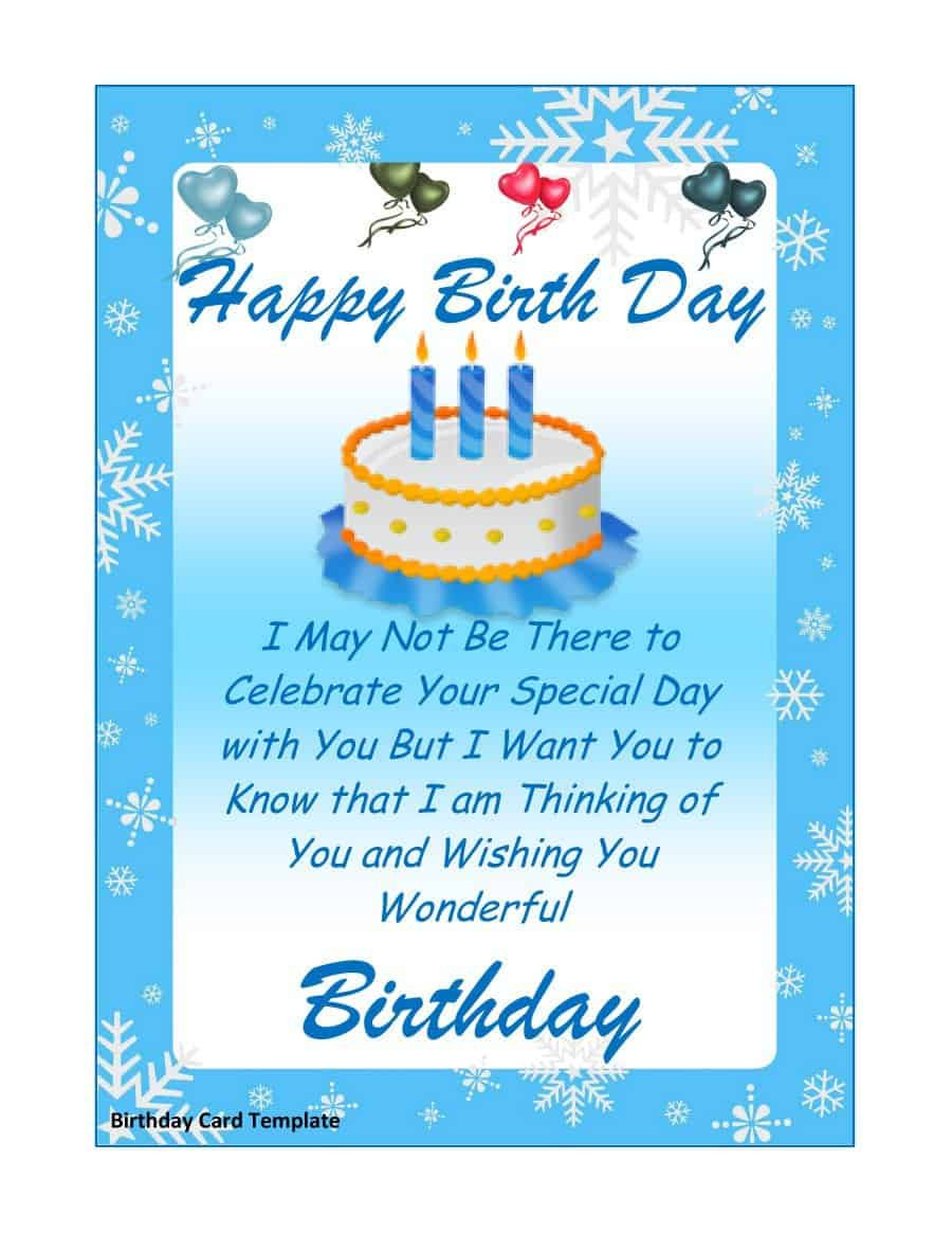 Word Birthday Card Template
 41 Free Birthday Card Templates in Word Excel PDF