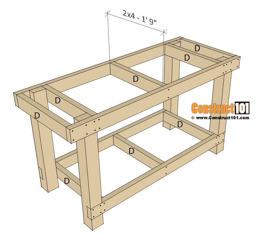 Work Bench Plans DIY
 Simple Workbench Plans Construct101