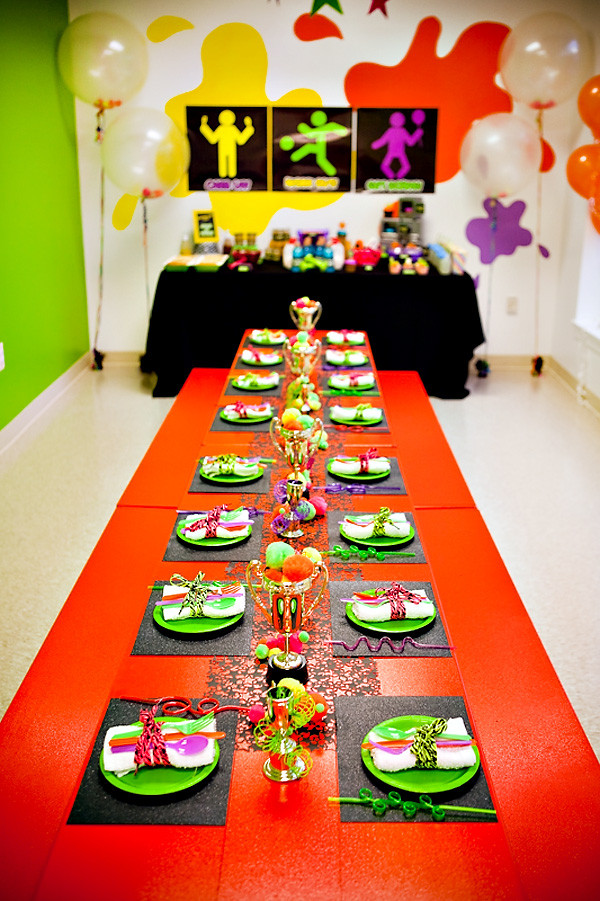 Work Party Ideas For Adults
 80 s Neon Inspired "Work it Out" Theme Birthday Party