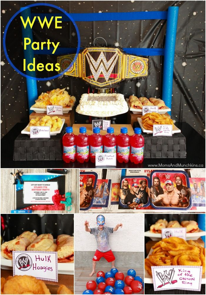 Wrestlemania Party Food Ideas
 WWE Birthday Party Ideas for Kids