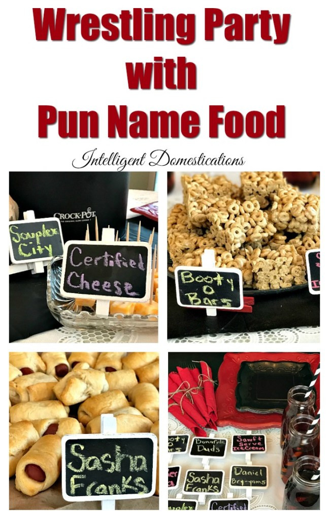 Wrestlemania Party Food Ideas
 WWE Party with Pun Name Food
