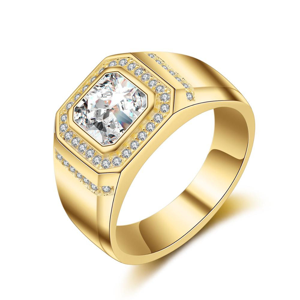 Www Wedding Rings
 Aliexpress Buy Men s luxury rings square big Cubic
