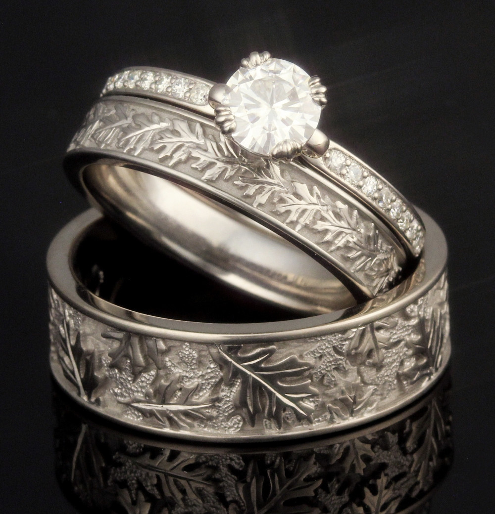 Www Wedding Rings
 Leaf and Vine Wedding Rings