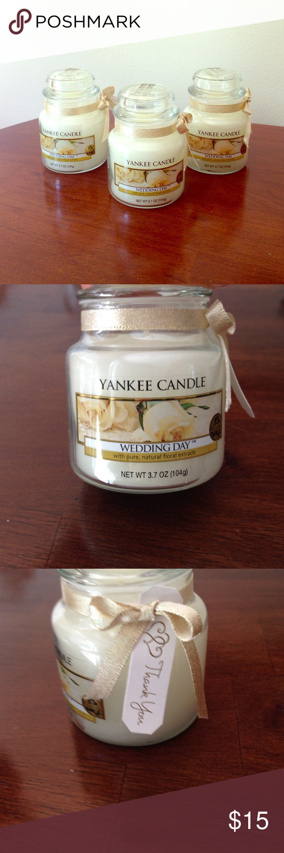 Yankee Candle Wedding Favors
 8 Yankee Candle Wedding Day Candles 3 7 oz NWT