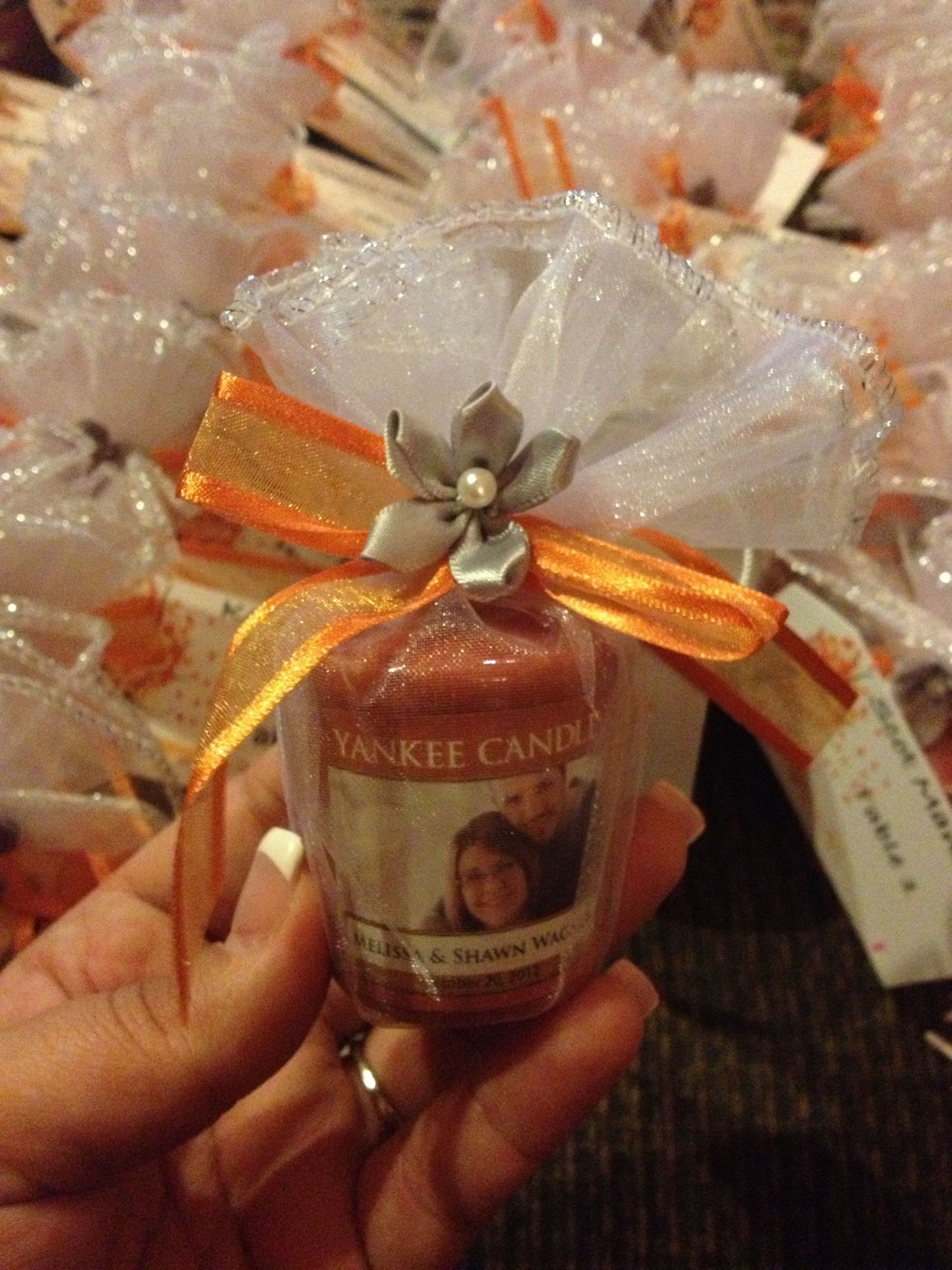 Yankee Candle Wedding Favors
 Yankee candles for party favors