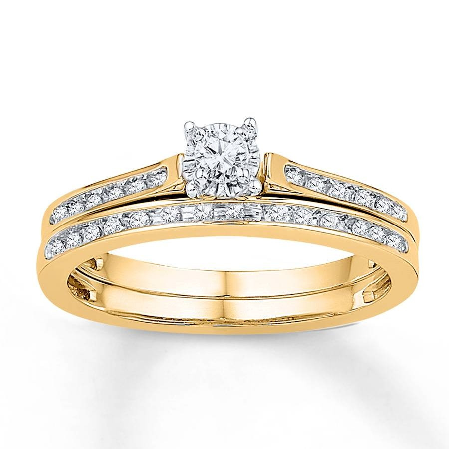 Yellow Gold Wedding Ring Sets
 15 Collection of Yellow Gold Wedding Band Sets
