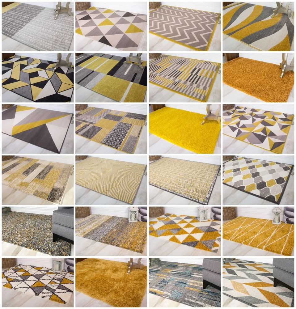 Yellow Rugs For Living Room
 Ochre Yellow Living Room Rugs Gold Mustard Geometric