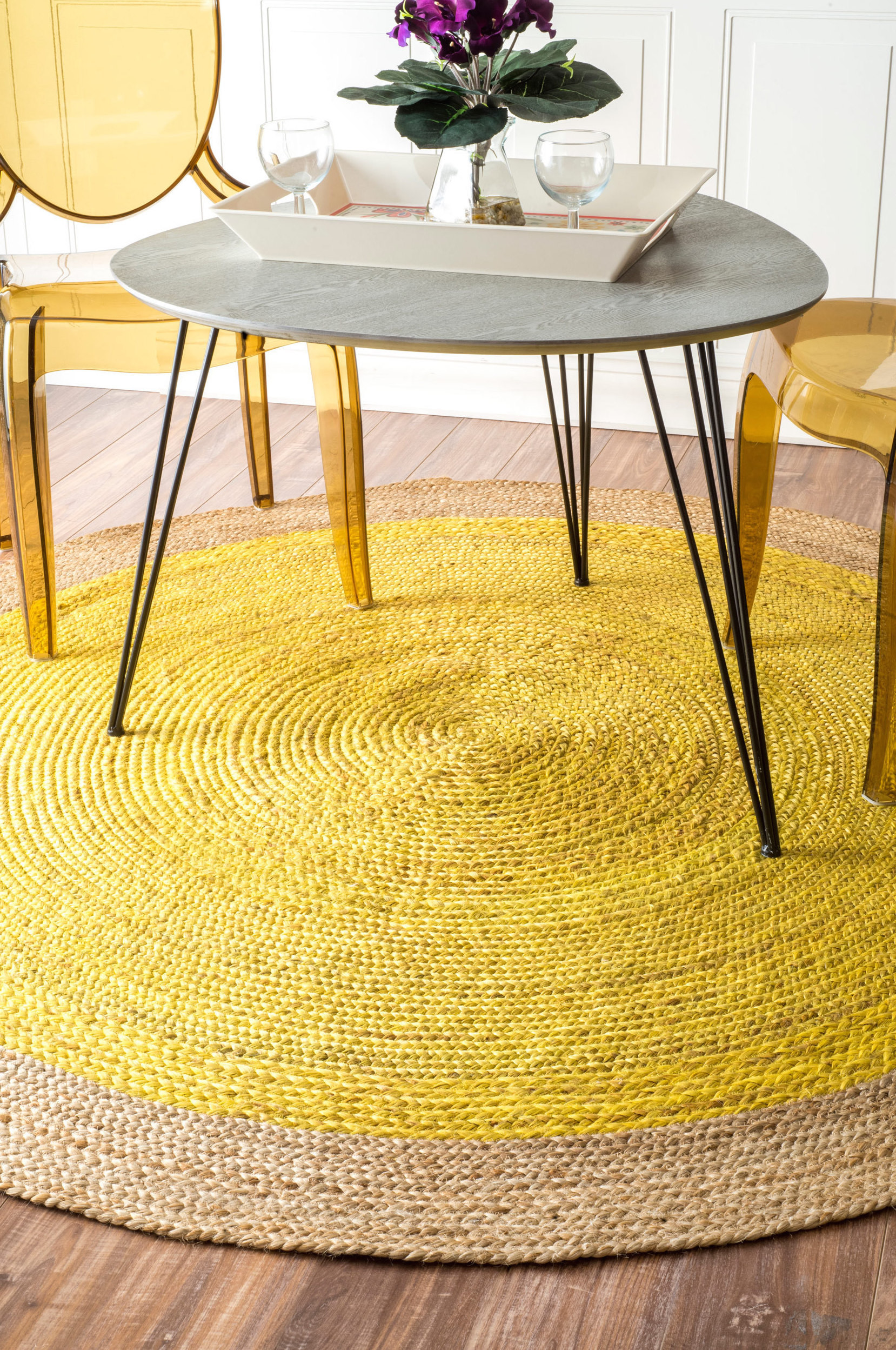 Yellow Rugs For Living Room
 Round yellow nuLOOM rug from Overstock Round yellow nuLOOM