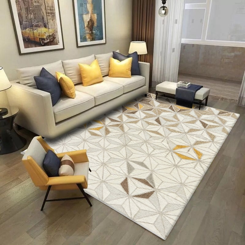 Yellow Rugs For Living Room
 Nordic Minimalist Area Rug and Carpet For Living Room