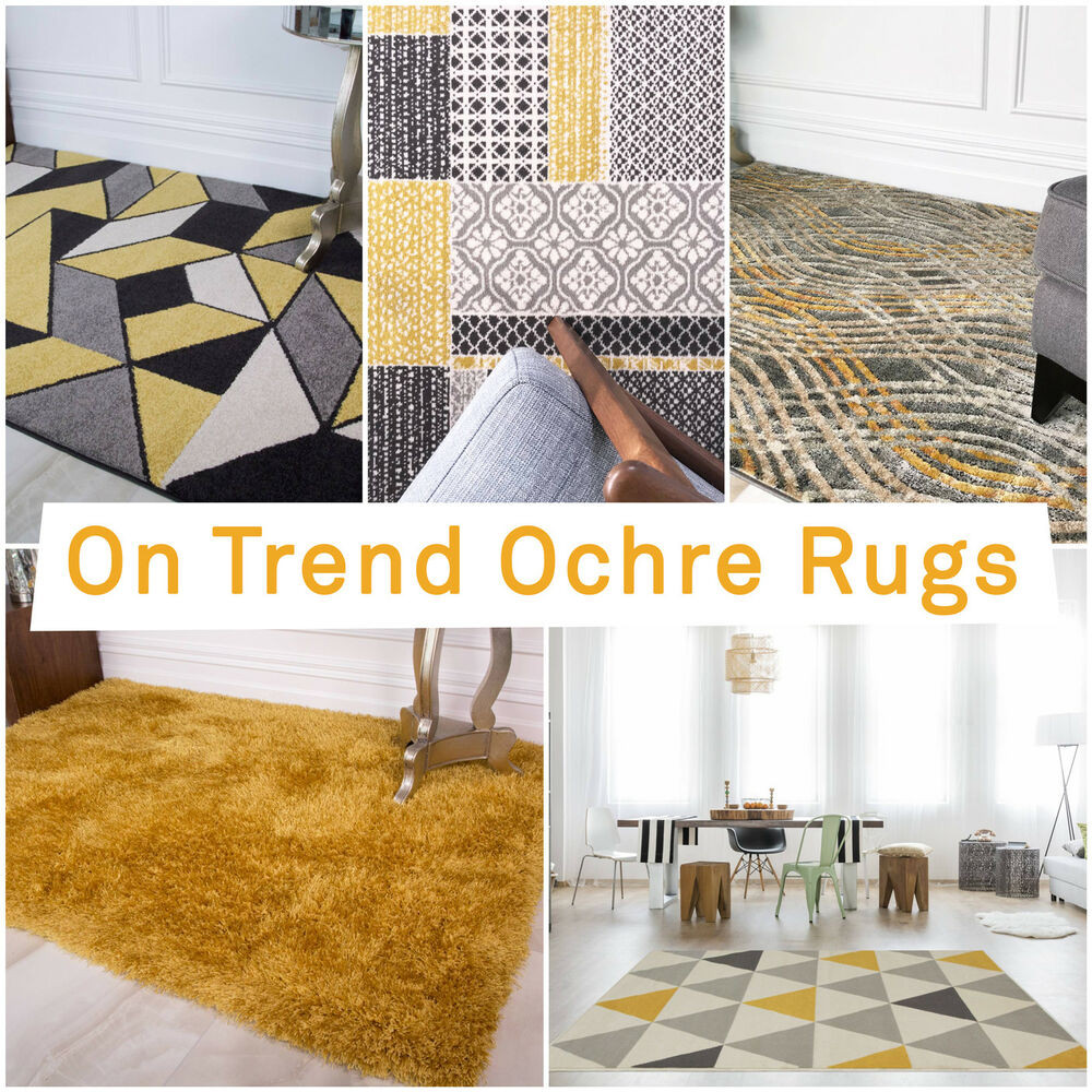 Yellow Rugs For Living Room
 Ochre Mustard Yellow Gold Bright Area Rug Rugs for