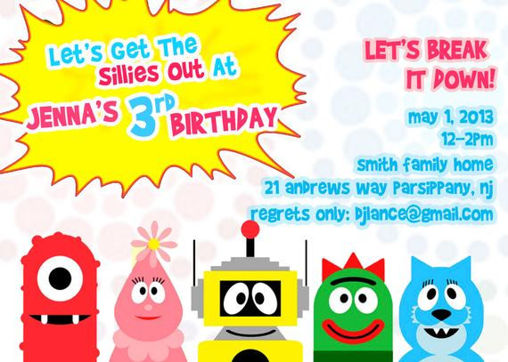 Yo Gabba Gabba Birthday Invitations
 301 Moved Permanently