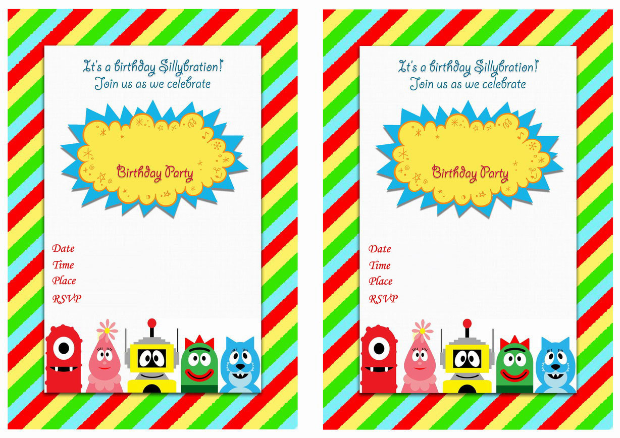 Yo Gabba Gabba Birthday Invitations
 Yo Gabba Gabba Birthday Invitations – Birthday Printable