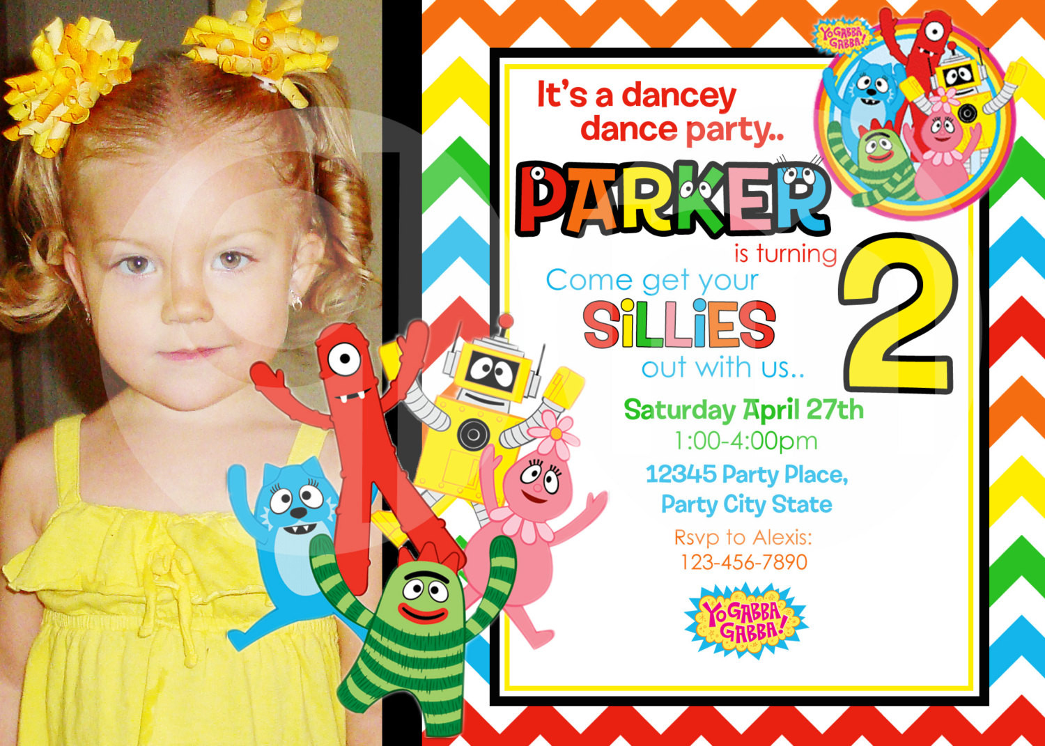 Yo Gabba Gabba Birthday Invitations
 Yo Gabba Gabba Birthday Invitations