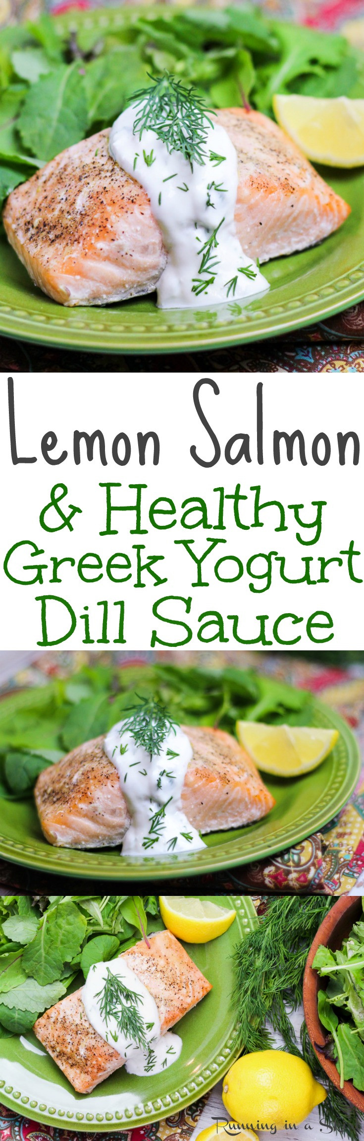 Yogurt Sauces For Salmon
 Lemon Salmon with Greek Yogurt Dill Sauce for Salmon