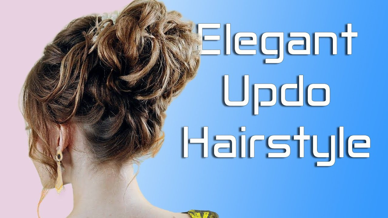 Youtube Updo Hairstyles
 Elegant Updo Hairstyle for Prom & Wedding Easy Messy