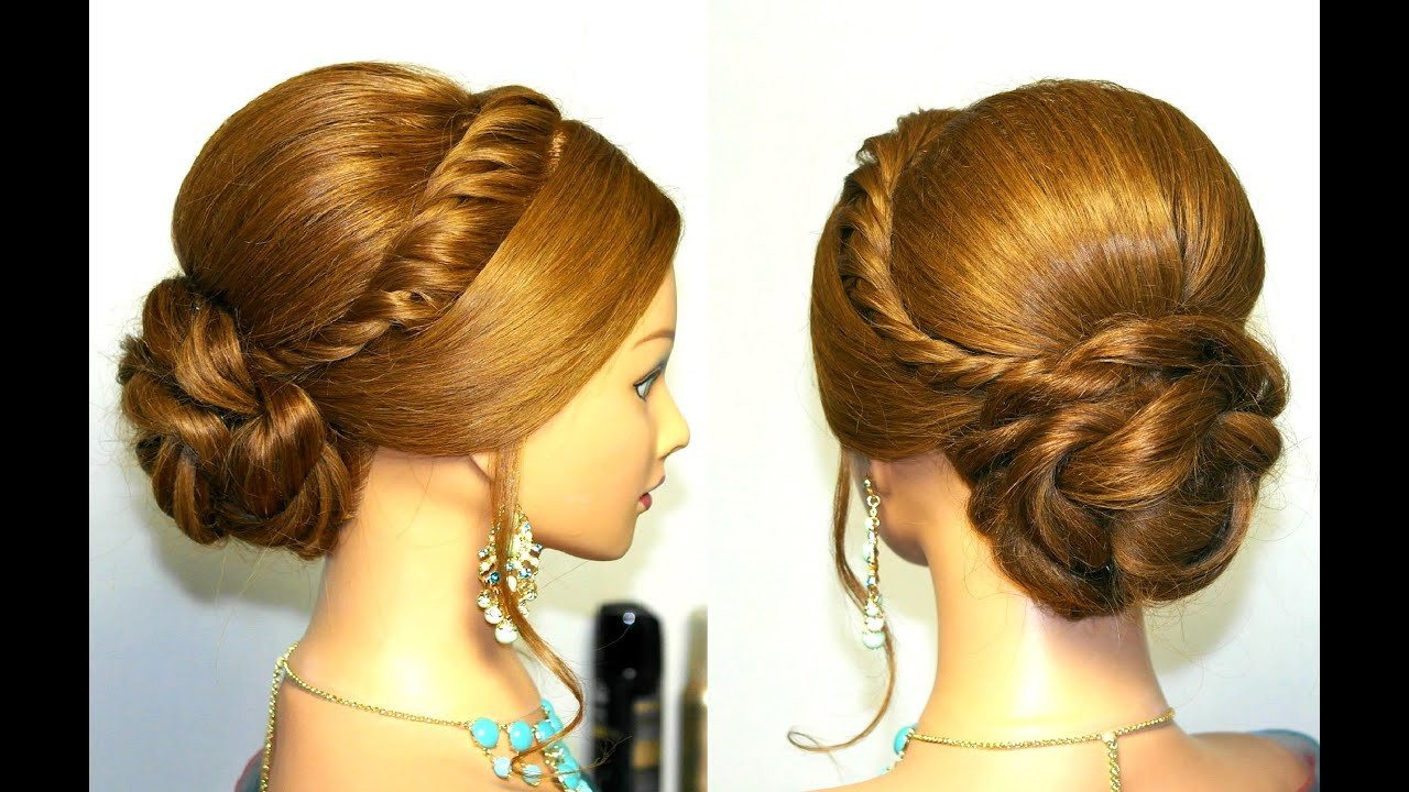Youtube Updo Hairstyles
 Wedding prom updo hairstyle for long hair