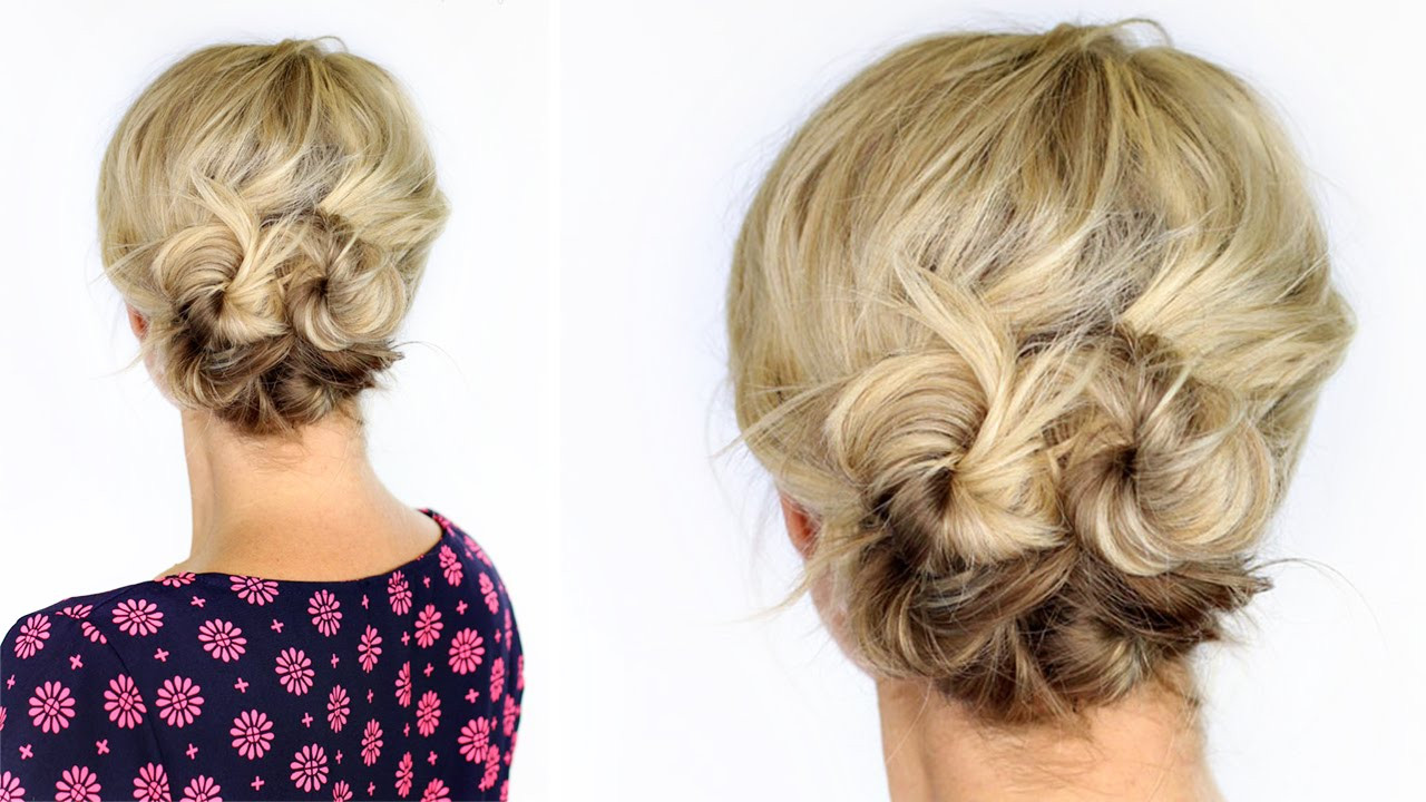 Youtube Updo Hairstyles
 Knotted Updo For Short Hair